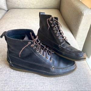 LL Bean Moc Toe Ranger Chukka Boots Hand Sewn Full Grain Leather Size 13